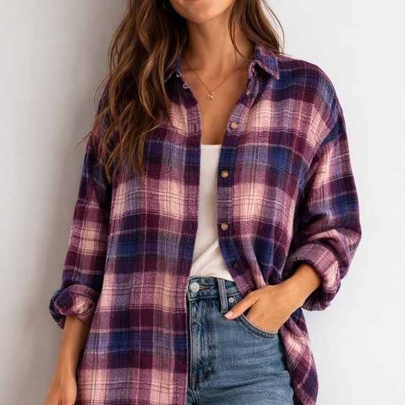 American Eagle Outfitters Tops - American Eagle Outfitters "Ahh-mazingly Soft" Plaid Flannel-Size Medium